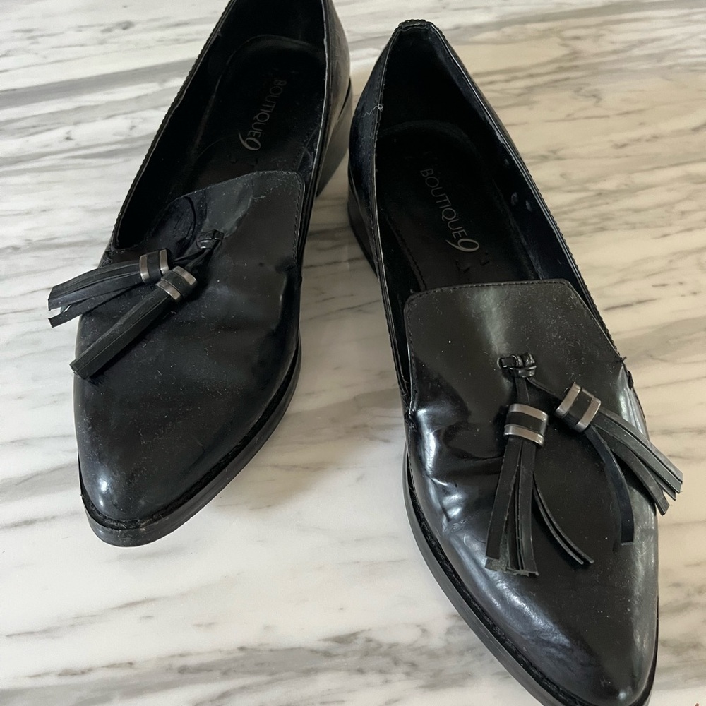 Black Tassel Loafers